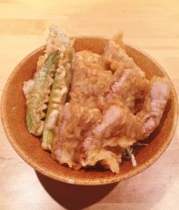 豚アスパラ天丼