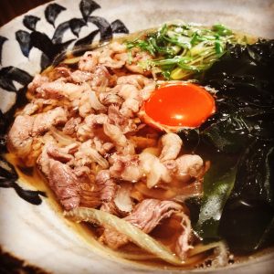 国産黒毛和牛の肉うどん